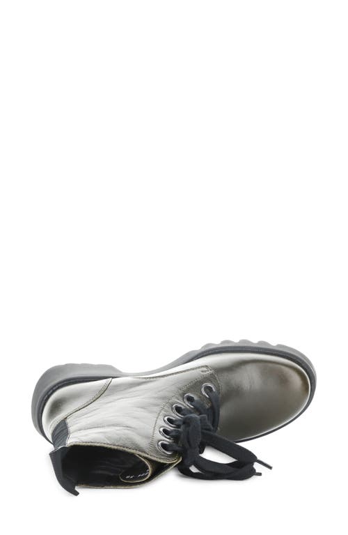 Fly London Ragi Combat Boot In Green