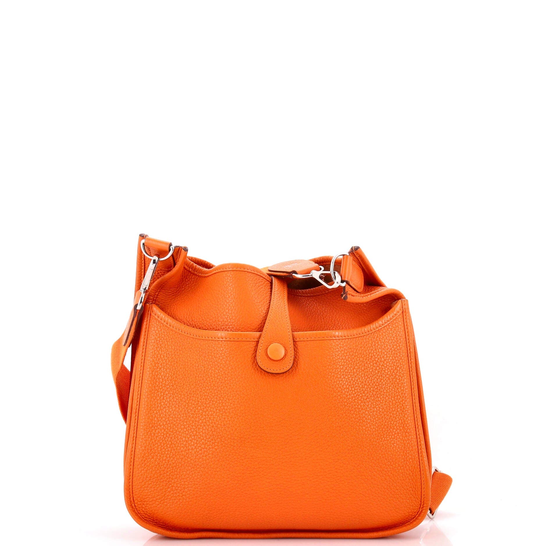 Pre-Owned Hermes Evelyne Bag Gen III Clemence PM, Alternate, color, Orange H