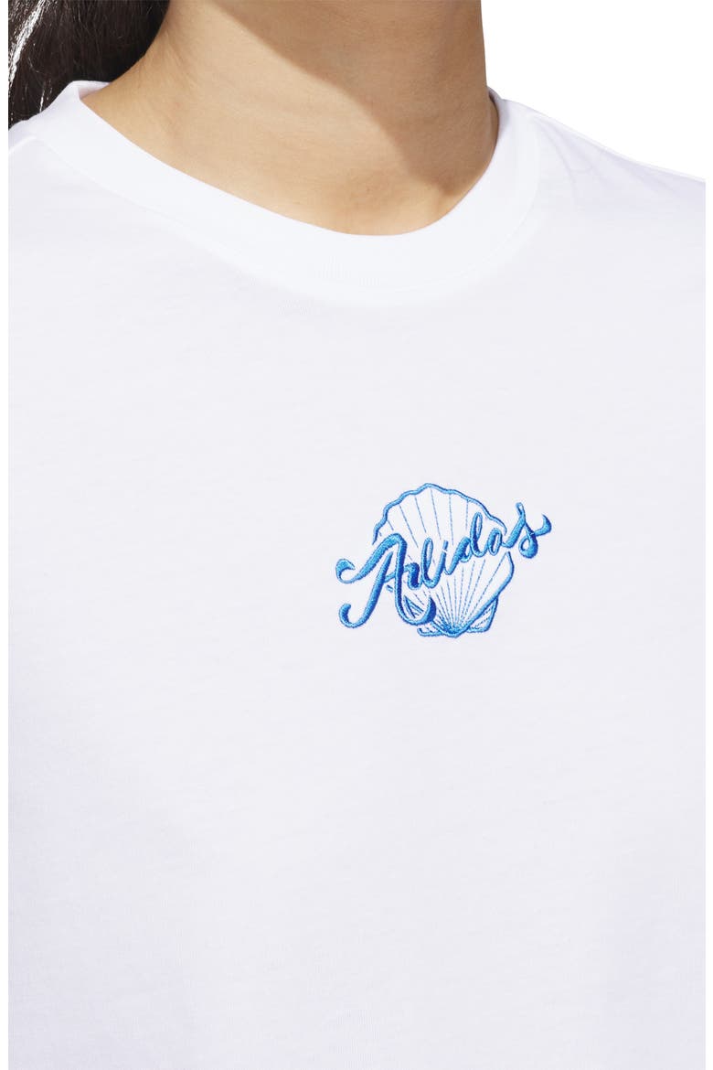 Seashell Logo Graphic T-Shirt, Alternate, color, WHITE