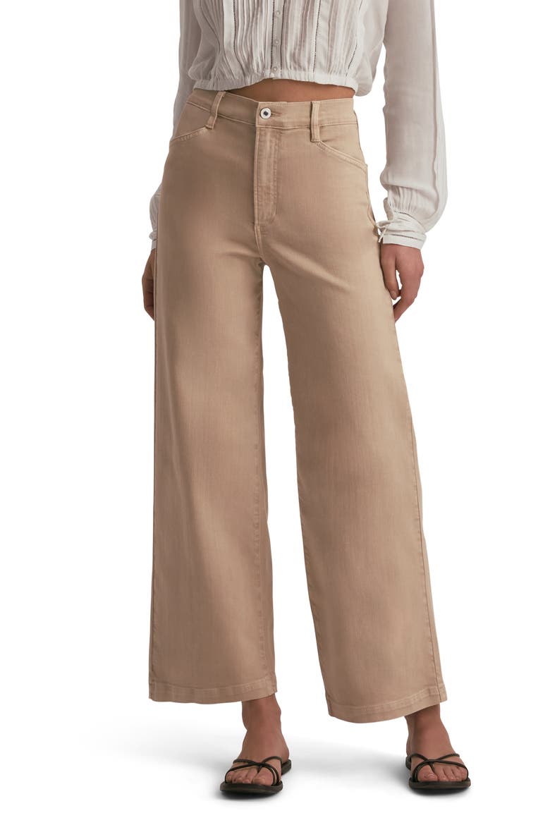 The Mischa Super High Waist Wide Leg Jeans, Main, color, FRENCH OAK