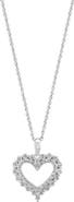 EFFY Sterling Silver Diamond Heart Pendant Necklace