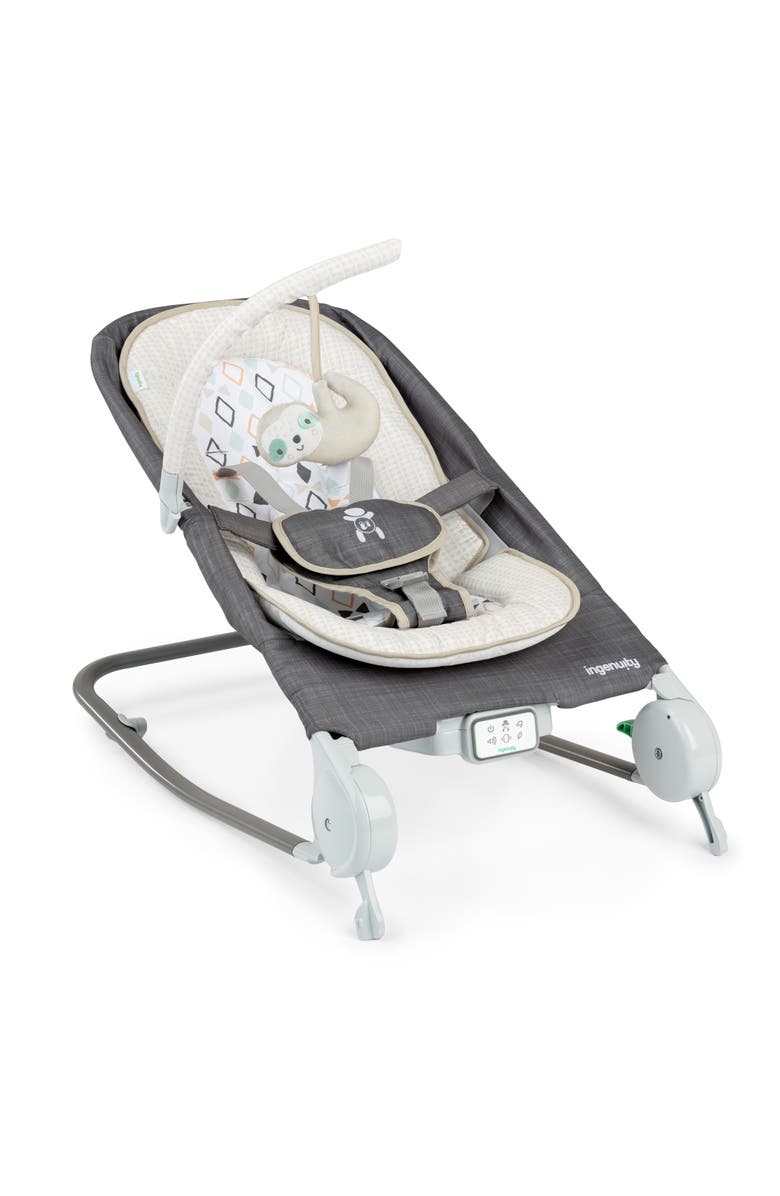 INGENUITY Happy Belly Rock-to-Bounce Massage Seat, Main, color, Grey