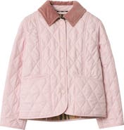 Burberry Girls' Quilted Barn Jacket