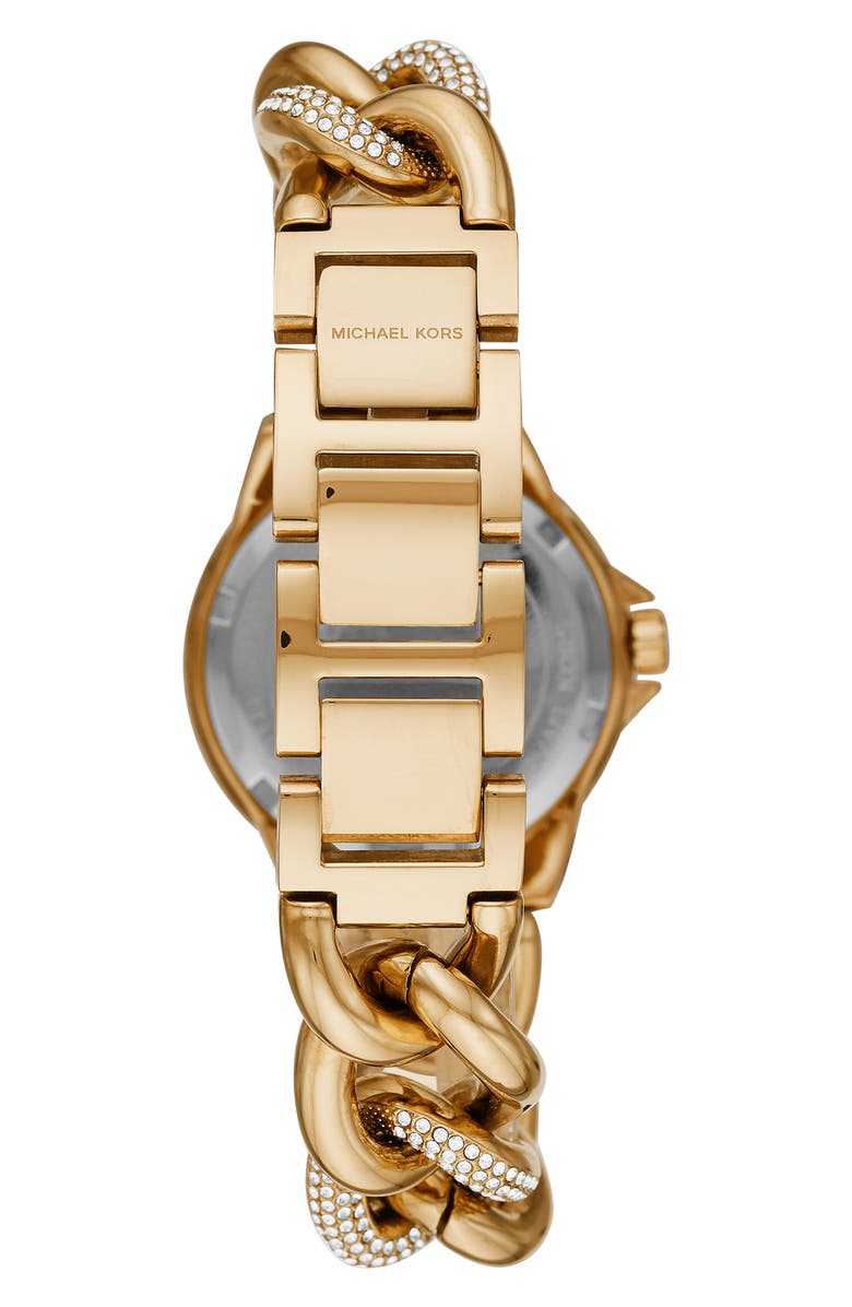 Michael Kors Camille Pave Chain Bracelet Watch, 34mm, Alternate, color, 