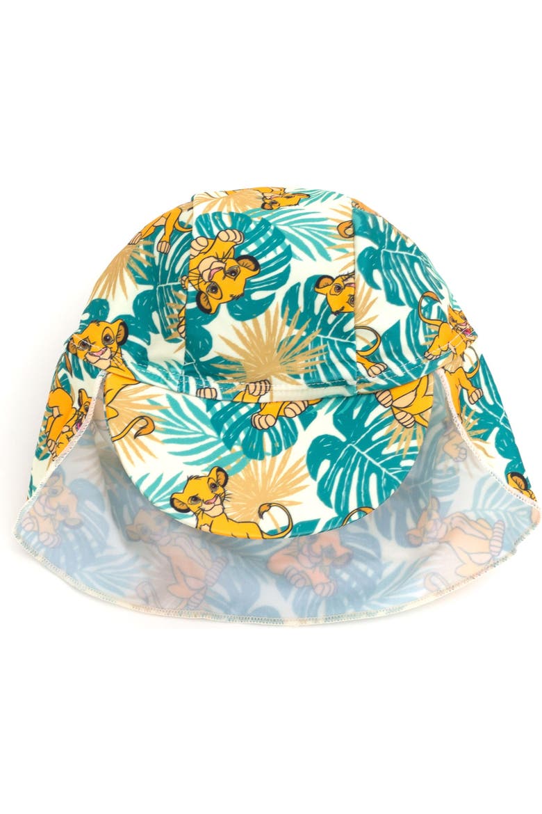 Lion King Simba 2-Piece Swimwear Sunsuit and Hat Set, Alternate, color, Simba Ivory Green