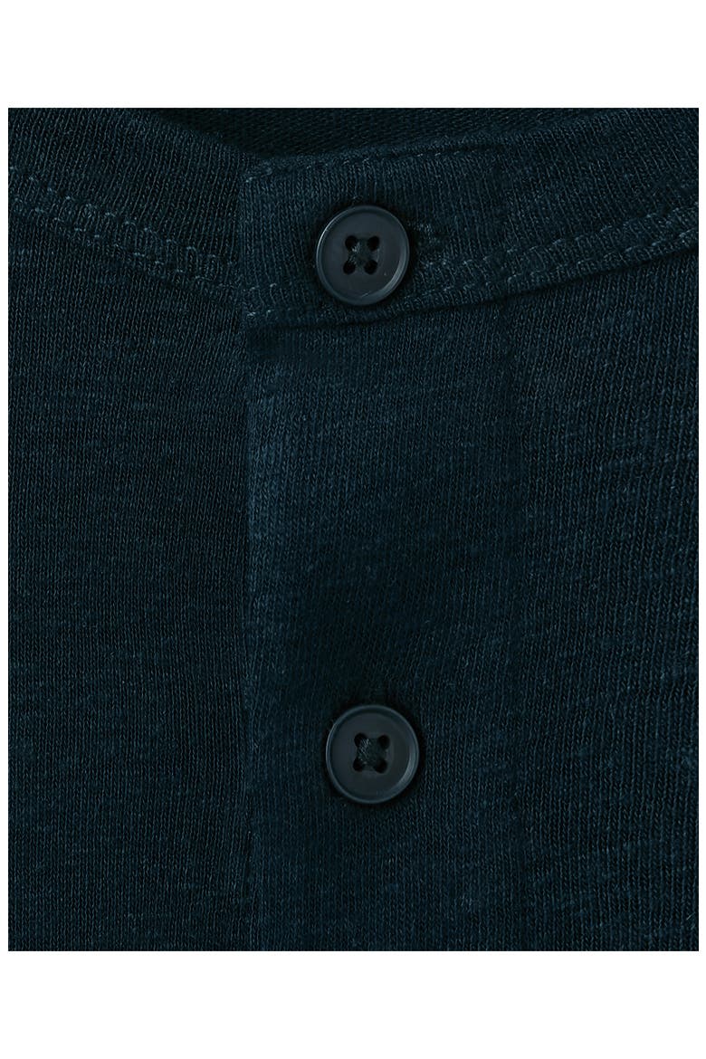Linen Blend Henley, Alternate, color, NAVY