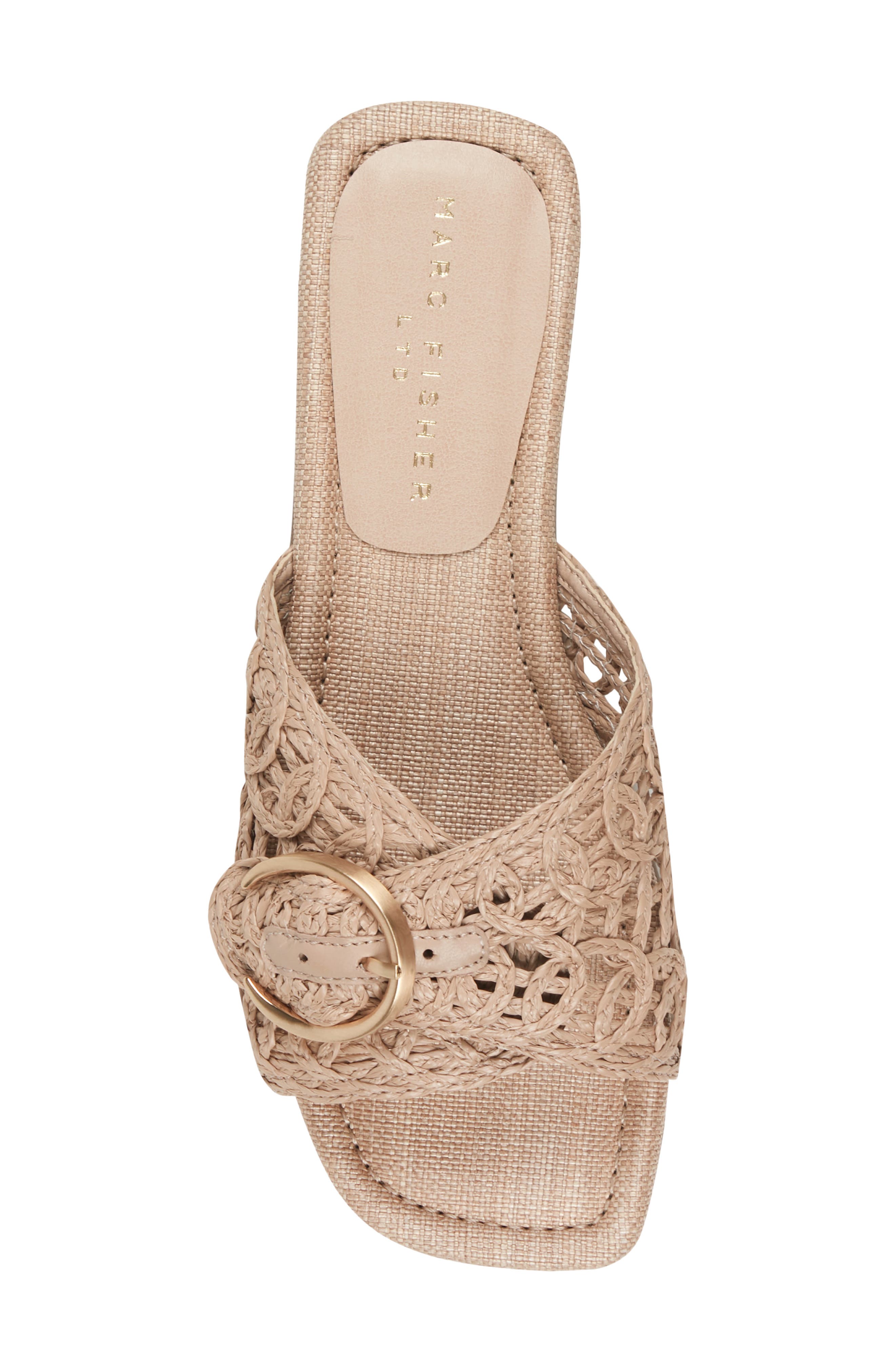 Marc Fisher LTD Nacole Slide Sandal, Alternate, color, Tan