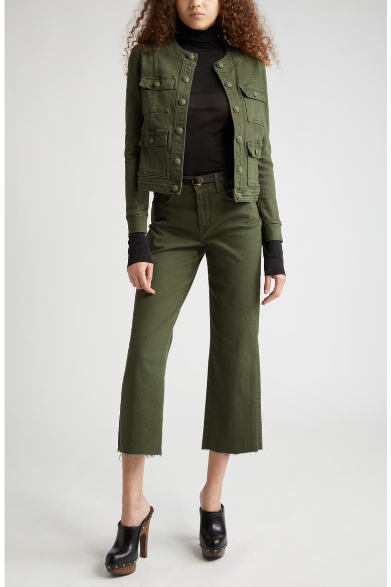 Wanda High Waist Crop Wide Leg Jeans, Main, color, BALSAM