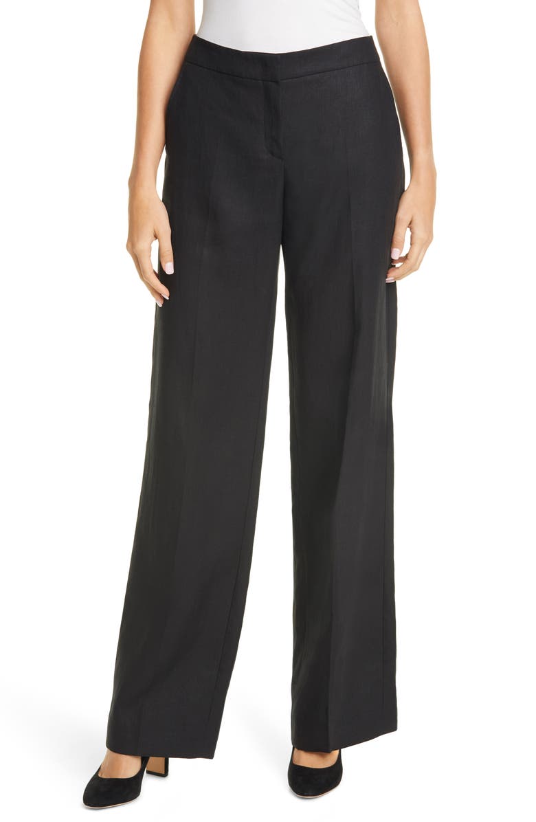 Max Mara Canneti Linen Trousers, Main, color, 