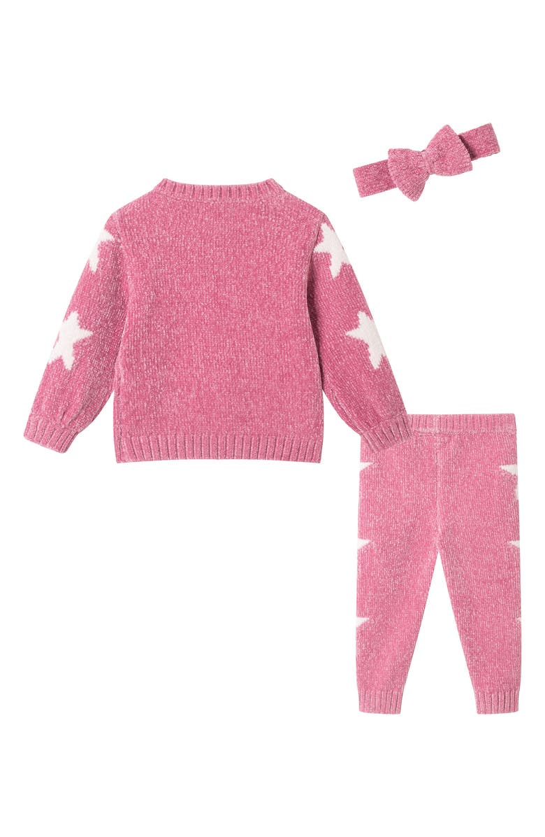 Andy & Evan Star Icon Sweater, Leggings & Headband Set, Alternate, color,