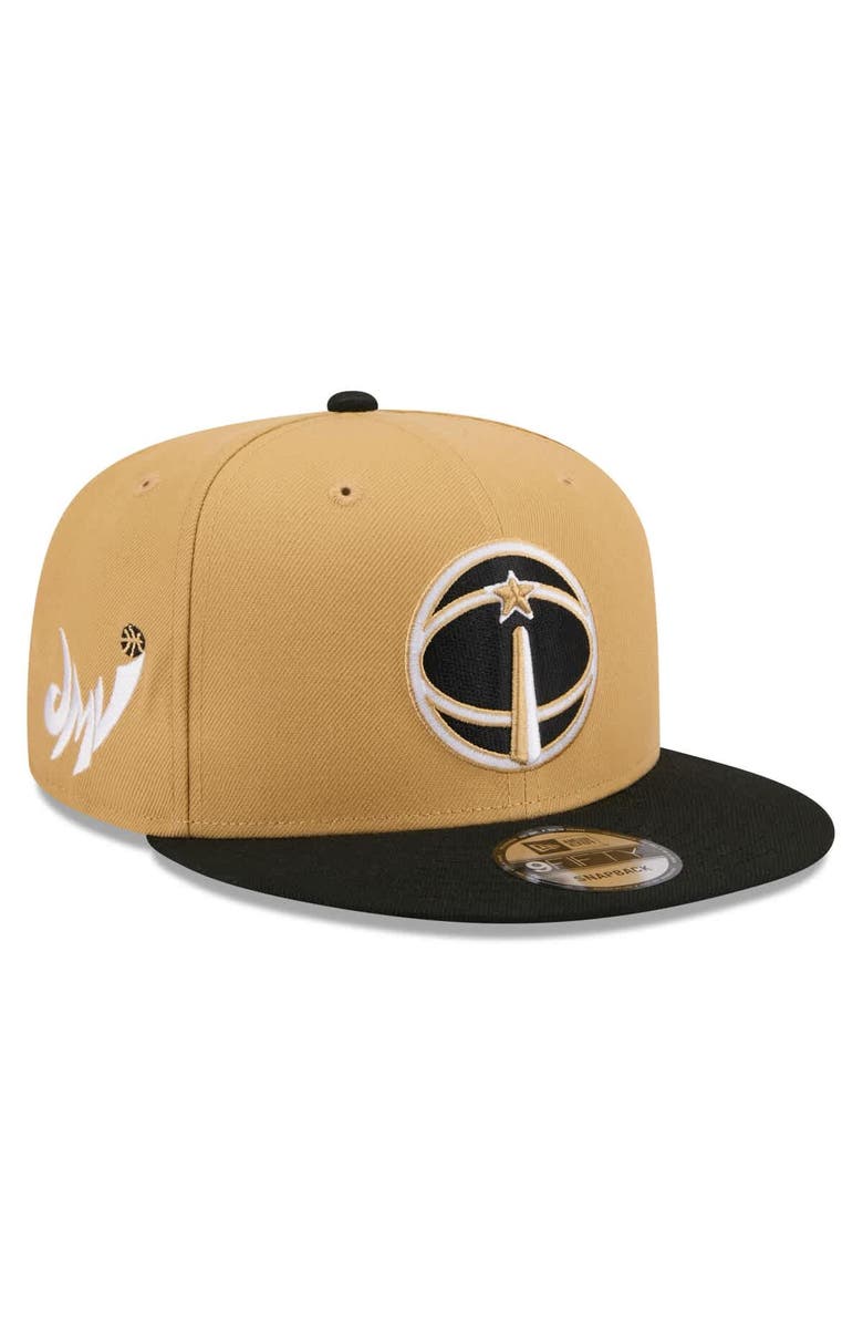 New Era Men's New Era Gold/Black Washington Wizards 2025/26 City Edition 9FIFTY Snapback Hat, Main, color, Gold