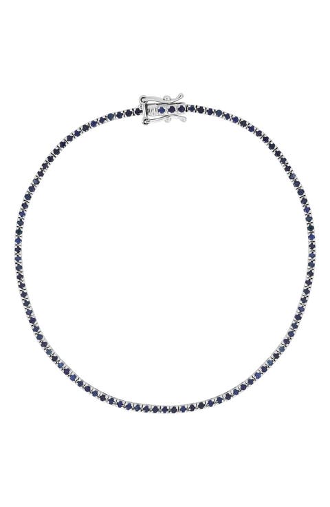 18k Gold El Mar Sapphire Tennis Bracelet