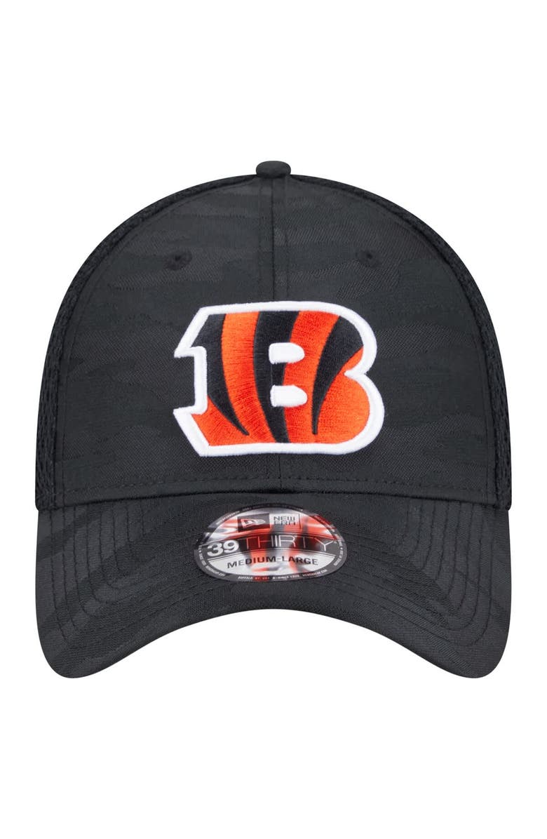 New Era Men's New Era Black Cincinnati Bengals Active Camo 39THIRTY Flex Hat, Alternate, color, Black