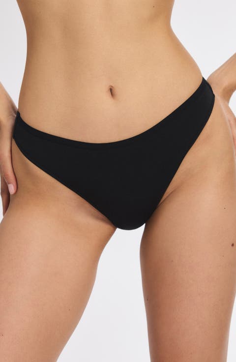 Stretch Cotton Essentials Thong