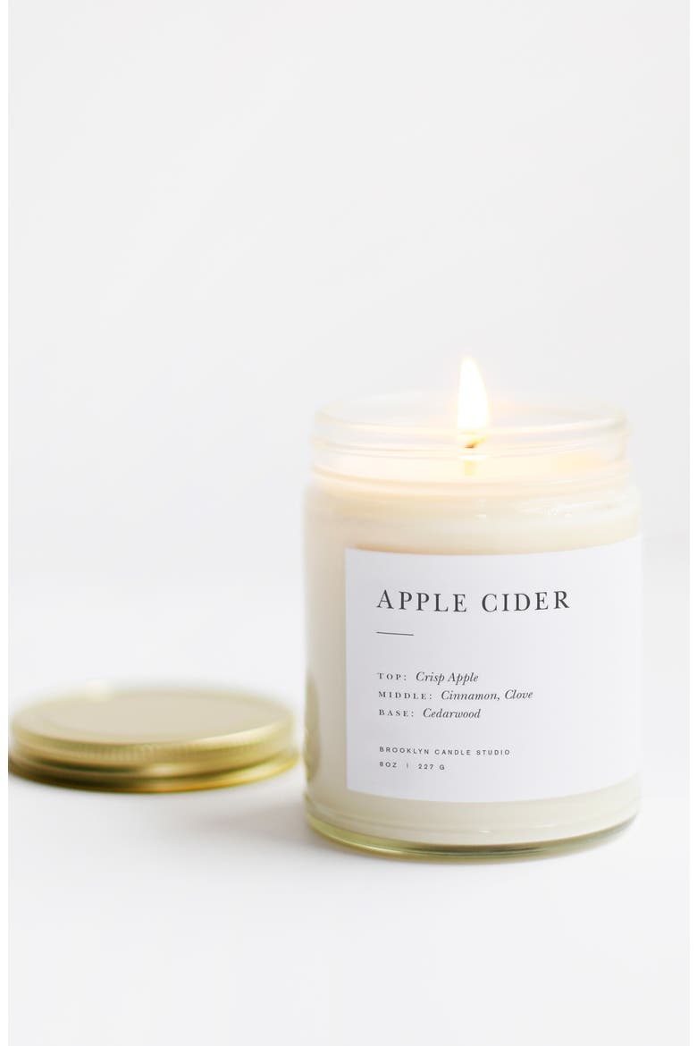 Minimalist Collection - Apple Cider Candle, Alternate, color, WHITE