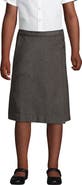 Lands' End Girls Slim Solid A-line Skirt Below the Knee