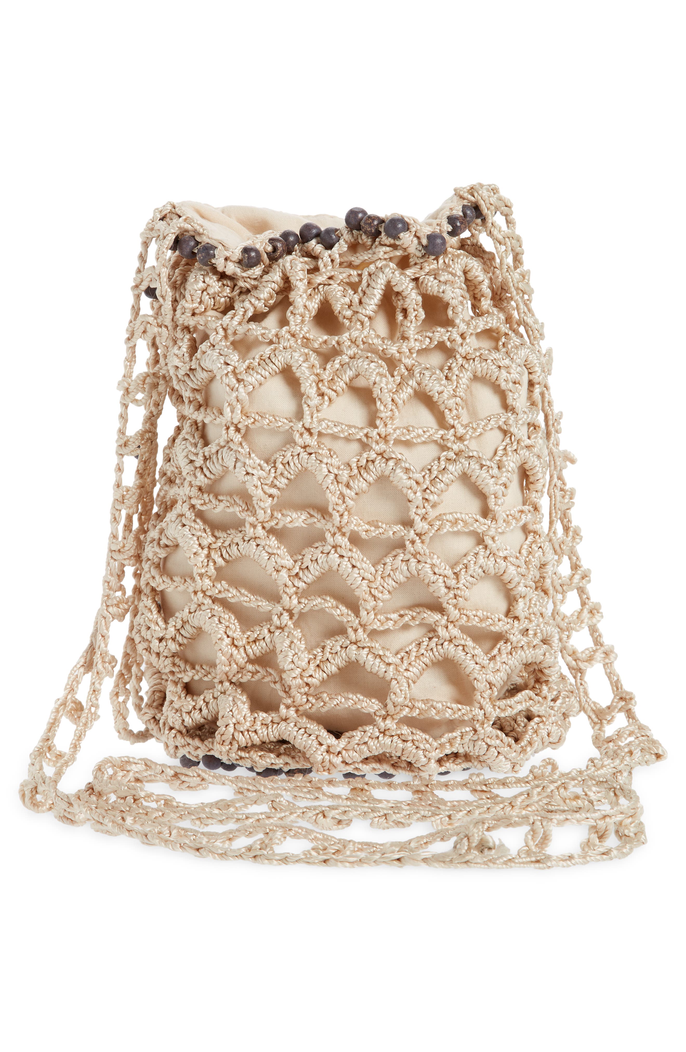 Free People Moonlight Crochet Bag, Alternate, color, 