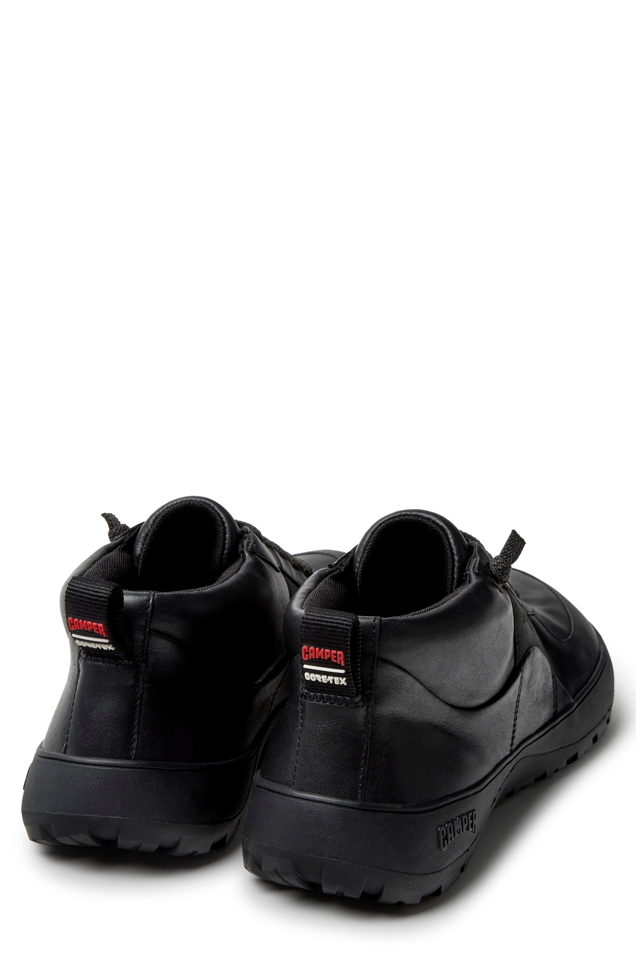 Peu Serra Gore-Tex Leather Sneaker, Alternate, color, BLACK
