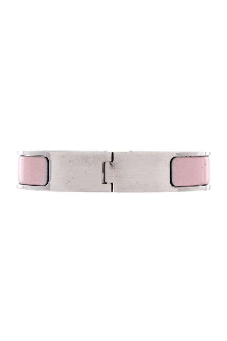 Clic H Bracelet Enamel Narrow, Alternate, color, Pink