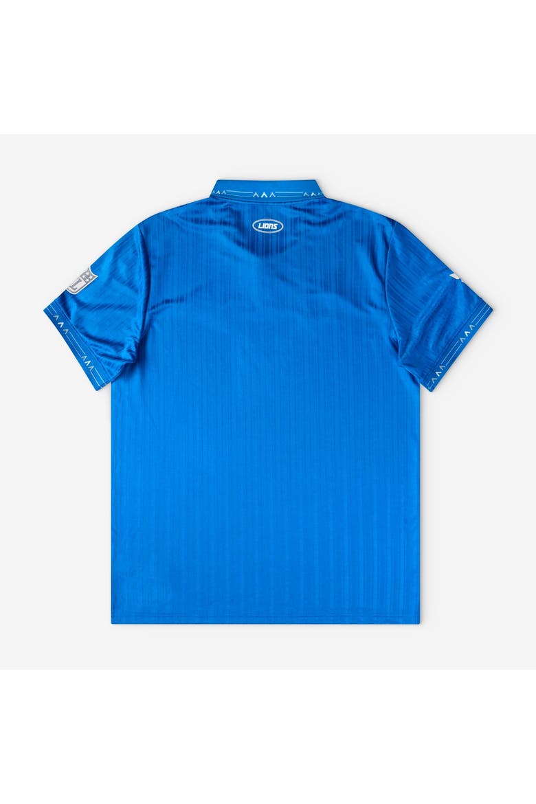 Men's Fanatics Blue Detroit Lions Football x Football Collared Fan Top, Alternate, color, Blue