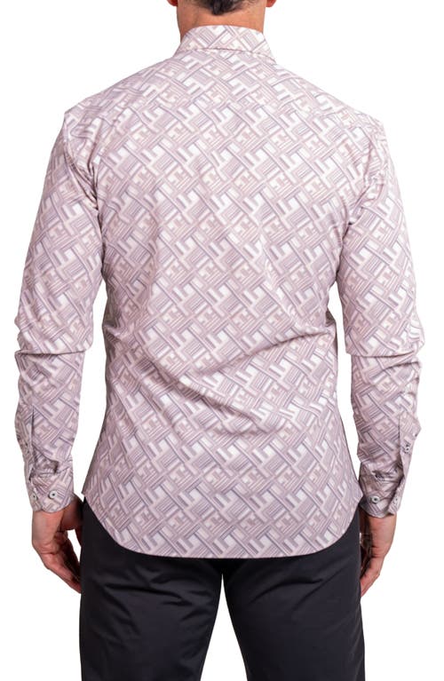 Maceoo Fibonacci Ascension Contemporary Fit Button-up Shirt In Multi
