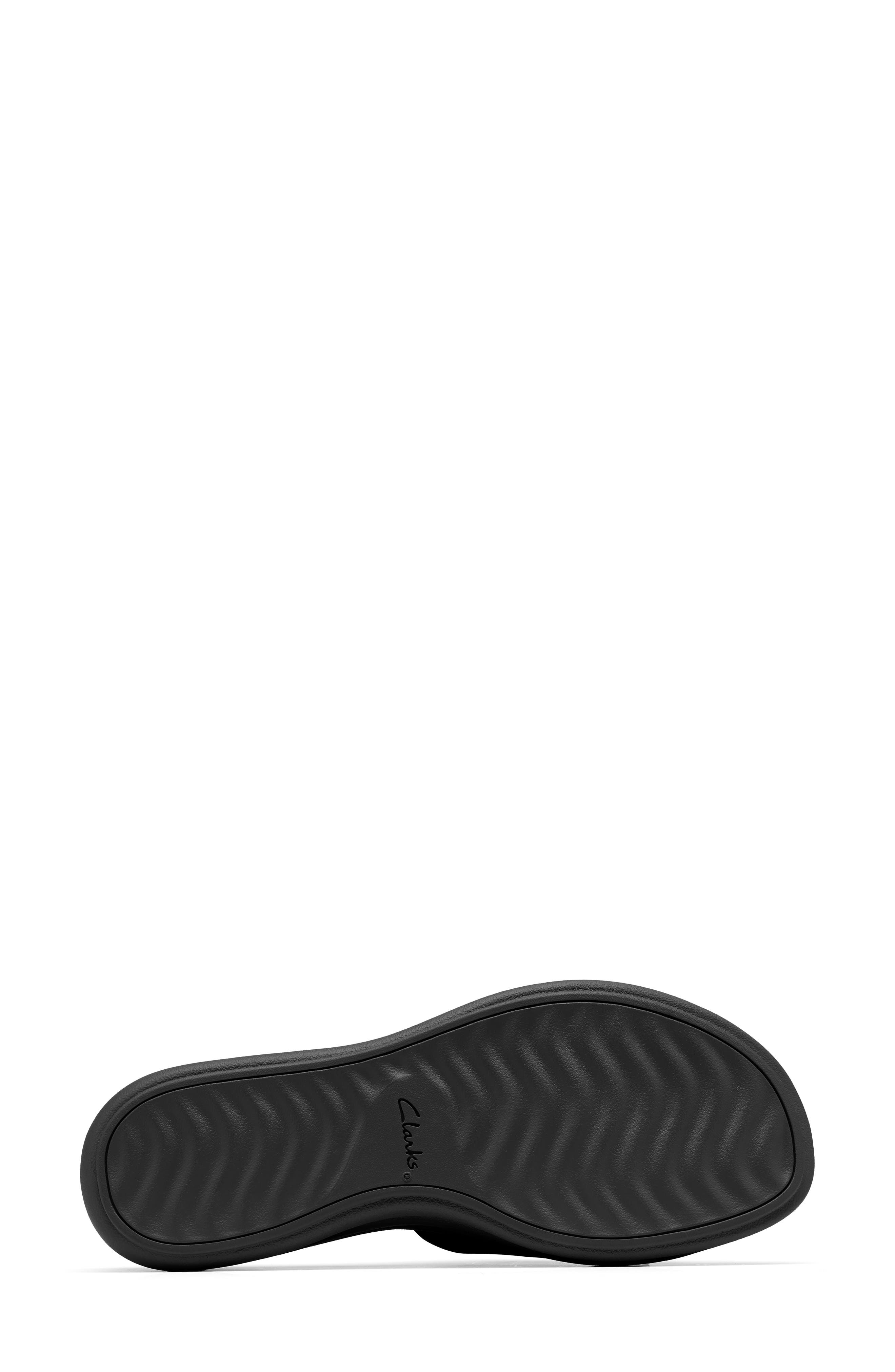 Clarks<sup>®</sup> Drift Floral Wedge Slide Sandal, Alternate, color, Navy
