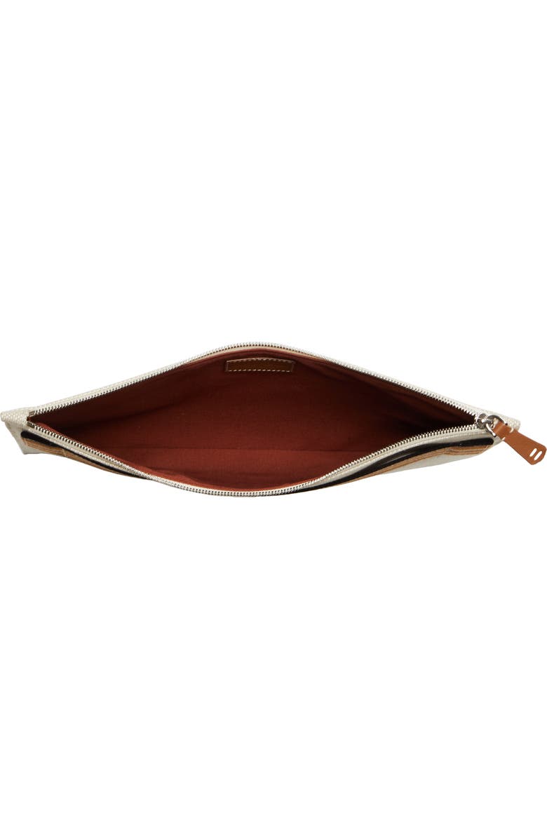 Loro Piana The Suitcase Stripe Linen & Cotton Pouch, Alternate, color,