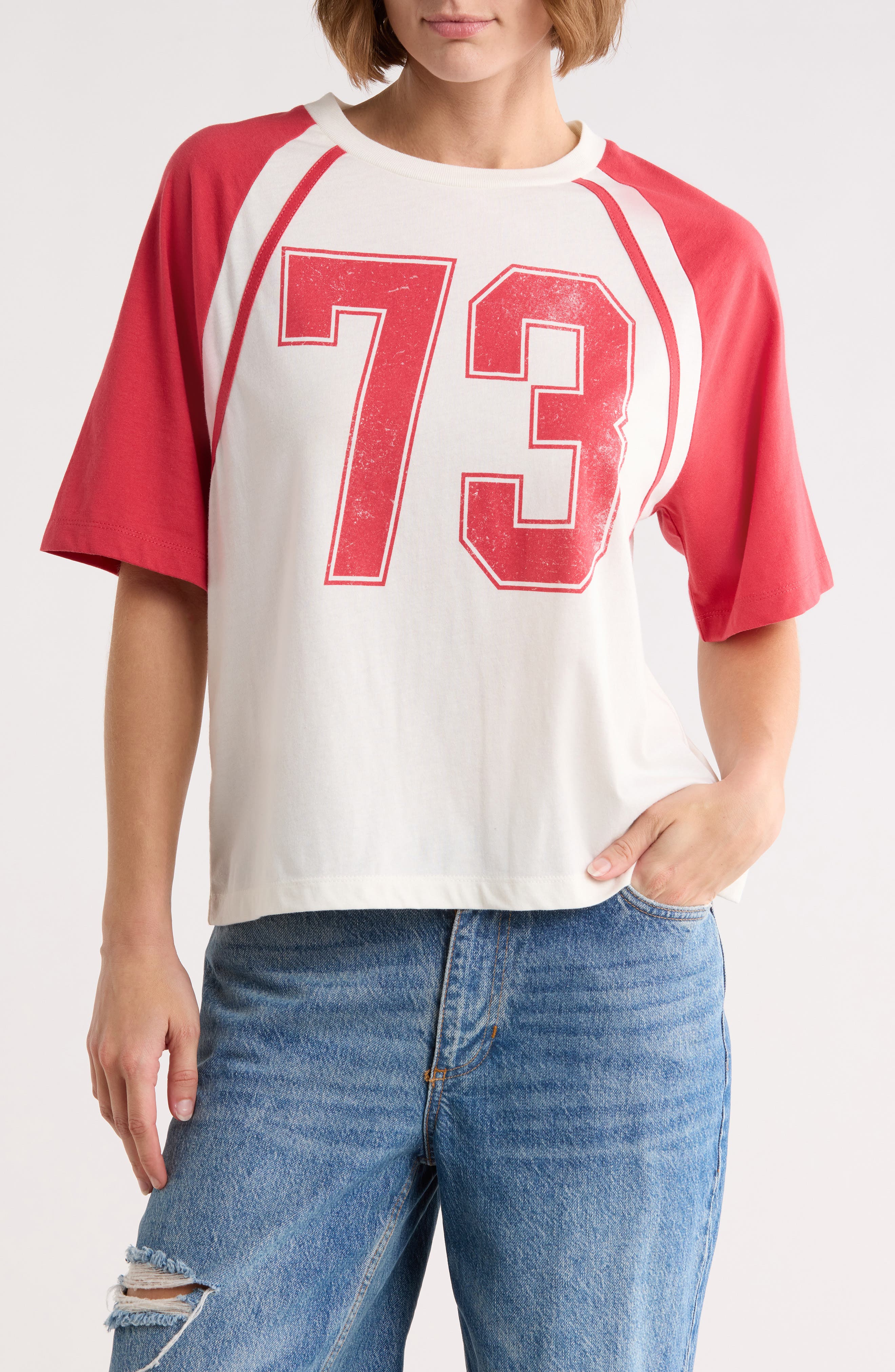 '73' Graphic Raglan T-Shirt