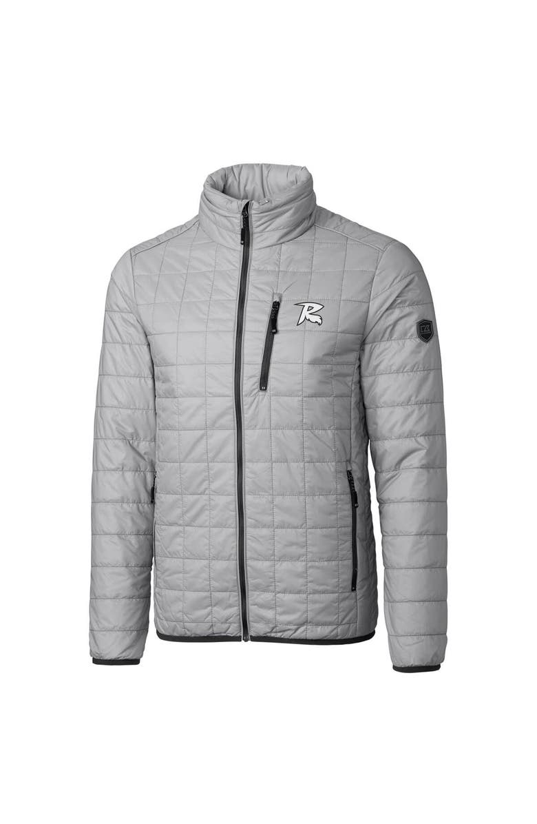 Cutter & Buck Men's Cutter & Buck Gray Richmond Flying Squirrels Rainier PrimaLoft Big & Tall Eco Insulated Full-Zip Puffer Jacket, Alternate, color, 