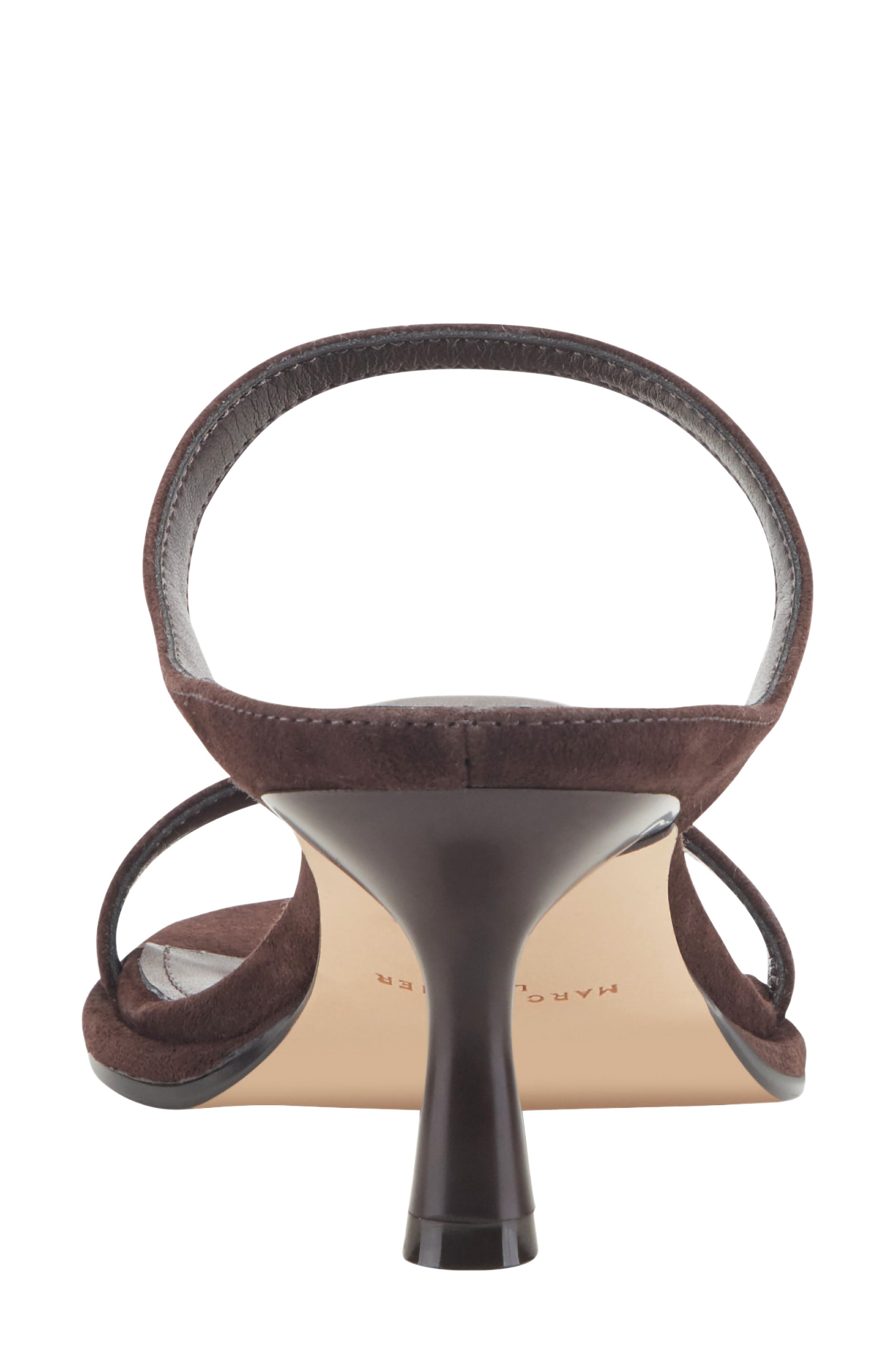 Alonde Slide Sandal, Alternate, color, DARK BROWN SUEDE