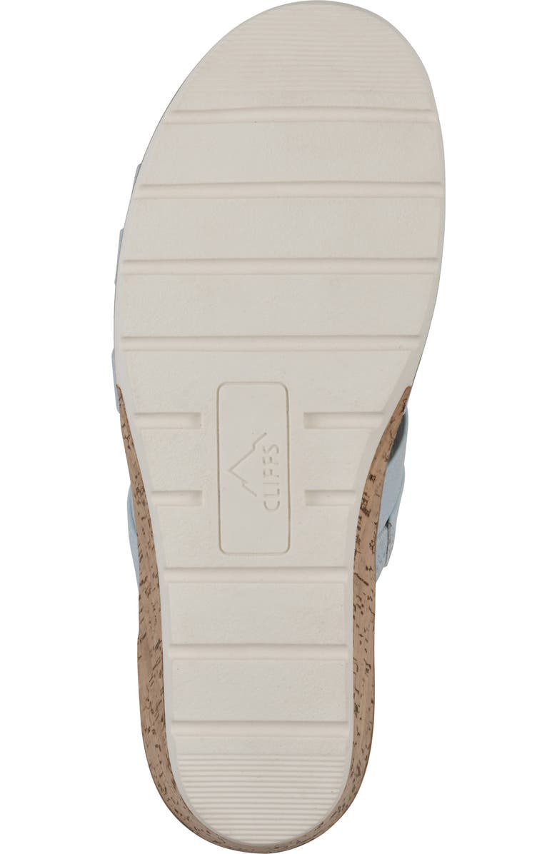 CLIFFS BY WHITE MOUNTAIN Tinisha Wedge Sandal, Alternate, color, Light Blue