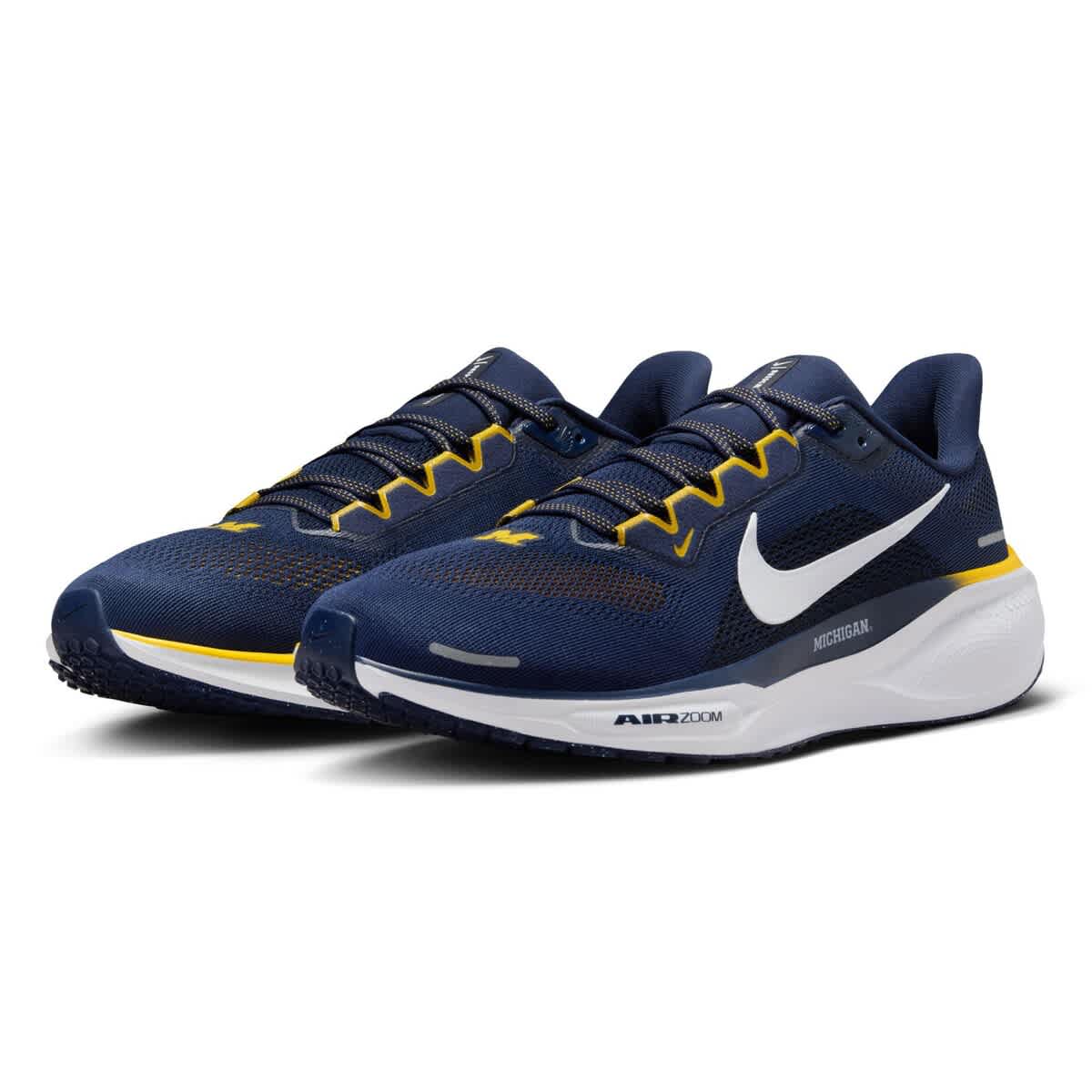 Nike Unisex Nike Navy Michigan Wolverines Zoom Pegasus 41 Running Shoes, Alternate, color, 