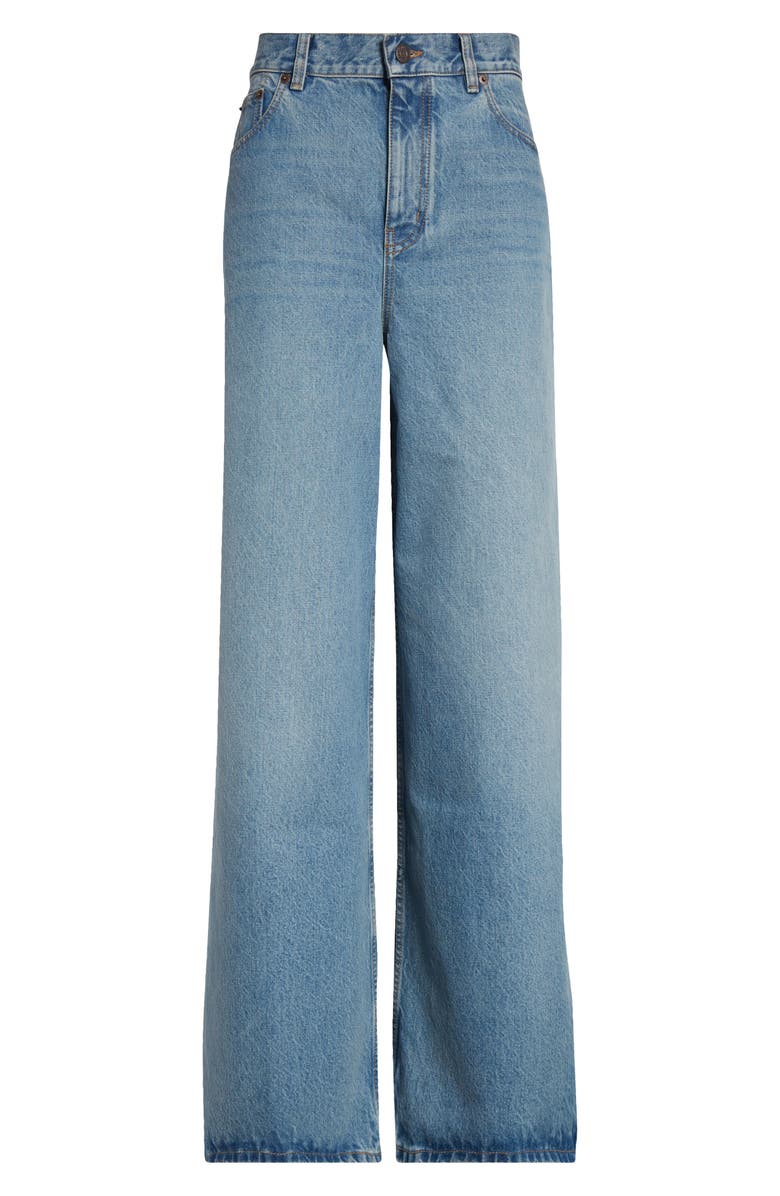 Chloé High Waist Wide Leg Jeans, Alternate, color,