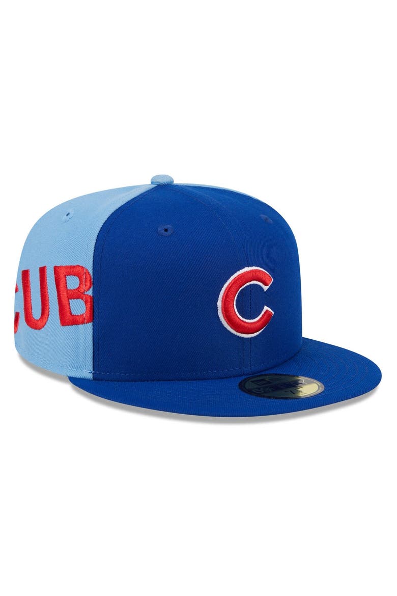 Men's New Era Royal/Light Blue Chicago Cubs Gameday Sideswipe 59FIFTY Fitted Hat, Main, color, Royal