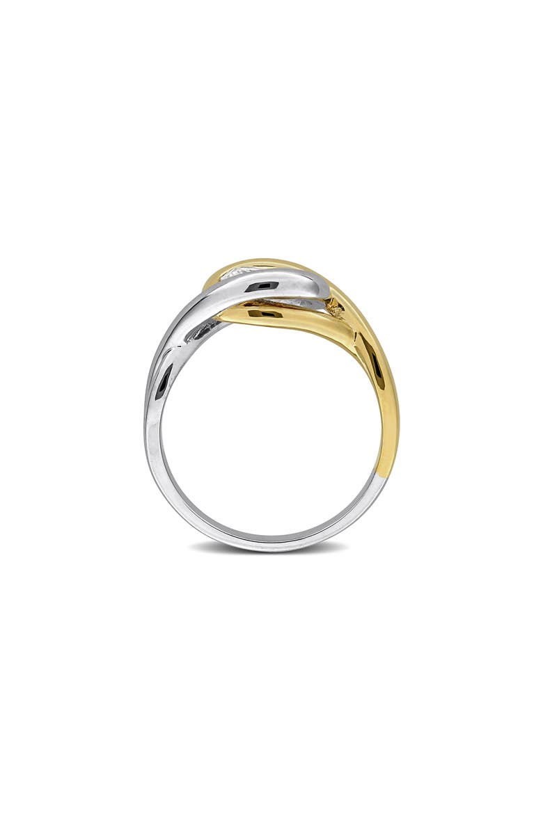 Dew Lab-Grown Moissanite Solitaire Two-Tone Ring, Alternate, color, WHITE