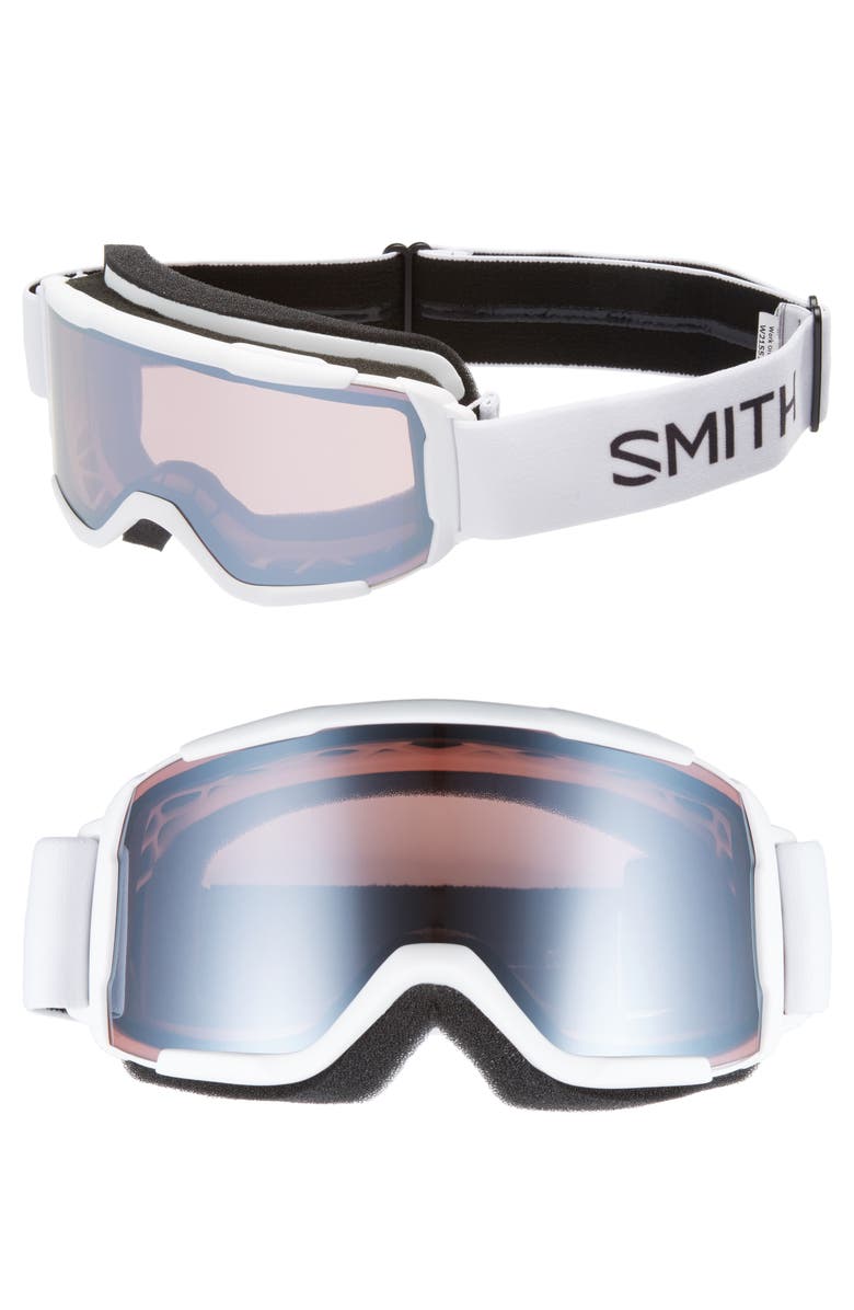 Smith Daredevil Snow Goggles, Main, color, White/ Mirror