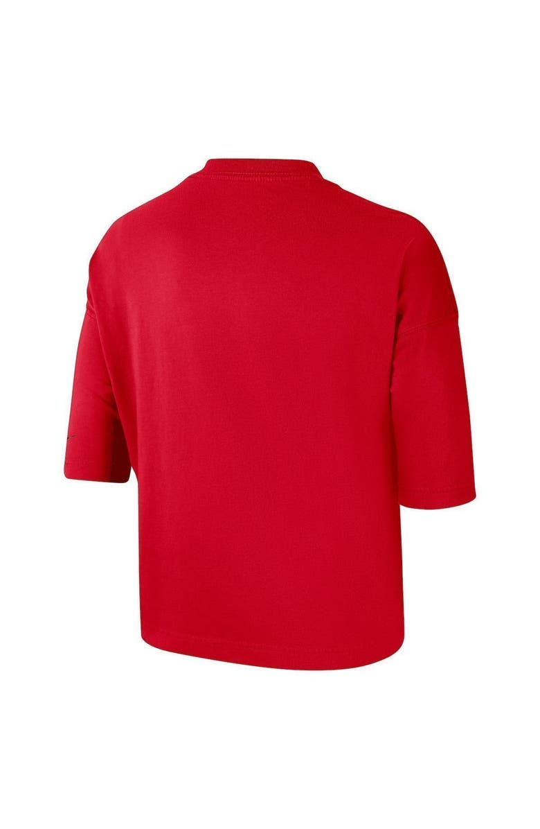 Nike Women's Nike Red Georgia Bulldogs Crop Performance T-Shirt, Alternate, color, Red