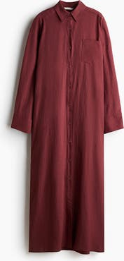 H&M Linen-blend Shirt Dress