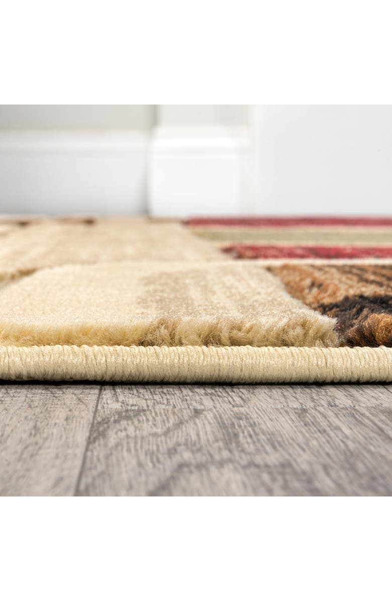 JONATHAN Y Tamara Retro Abstract Arches Area Rug, Alternate, color, Cream/Brown/Red