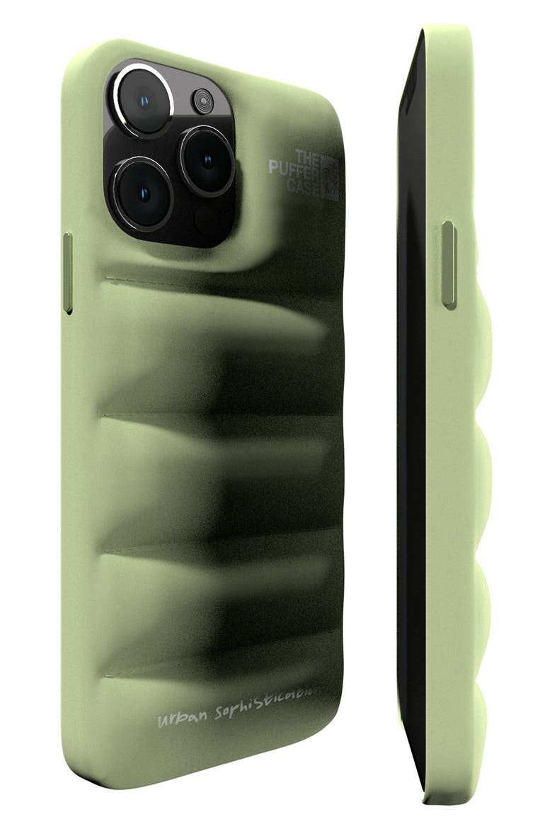The Puffer Case® iPhone 15 Pro Case, Alternate, color, MATCHA