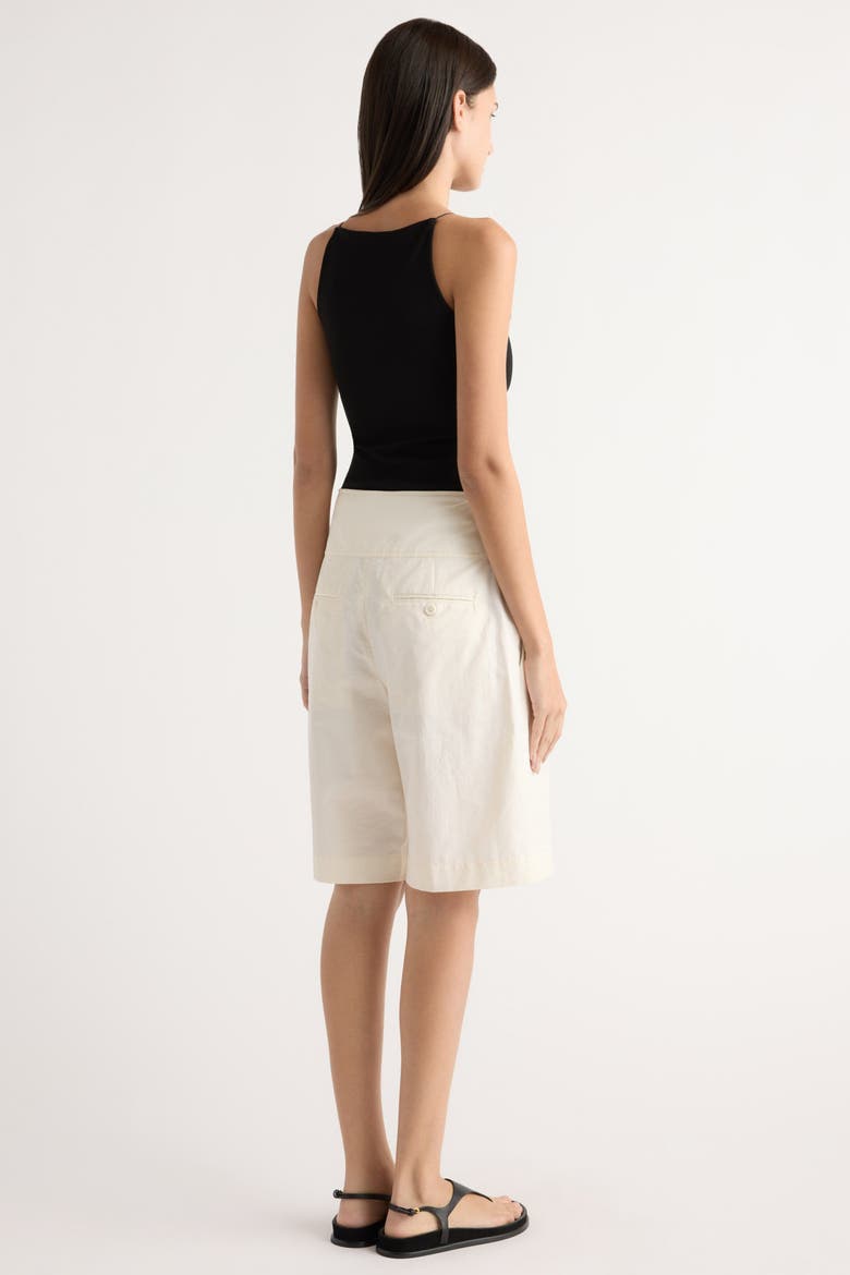 Arlo Cotton Bermuda Short, Alternate, color, Cream