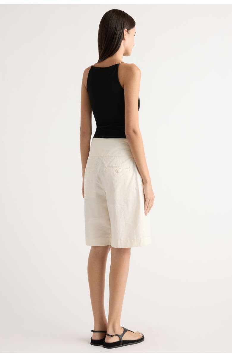Modern Citizen Arlo Cotton Bermuda Short, Alternate, color, Cream