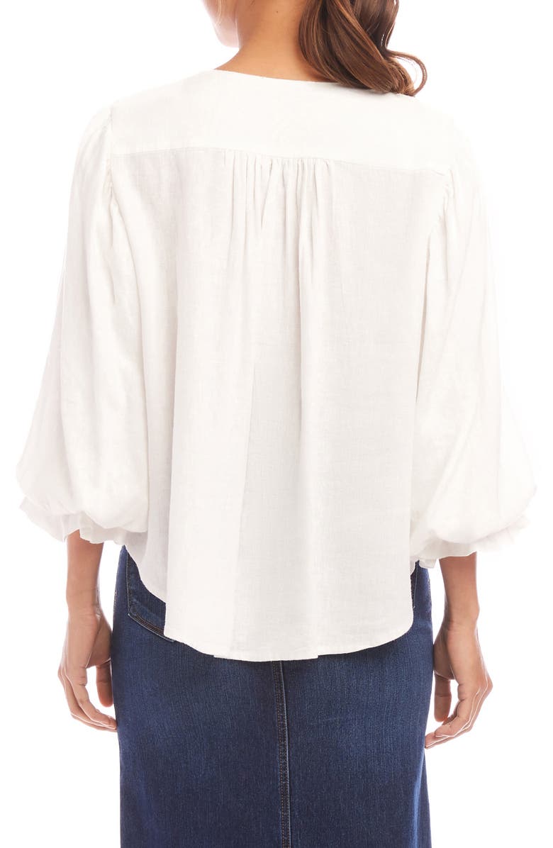 Karen Kane Blouson Sleeve Top, Alternate, color, 
