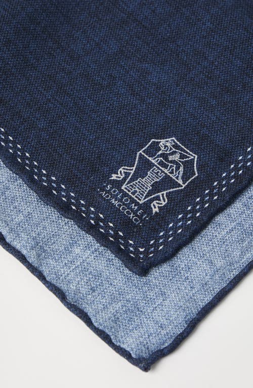Brunello Cucinelli Dual-tone Pocket Square