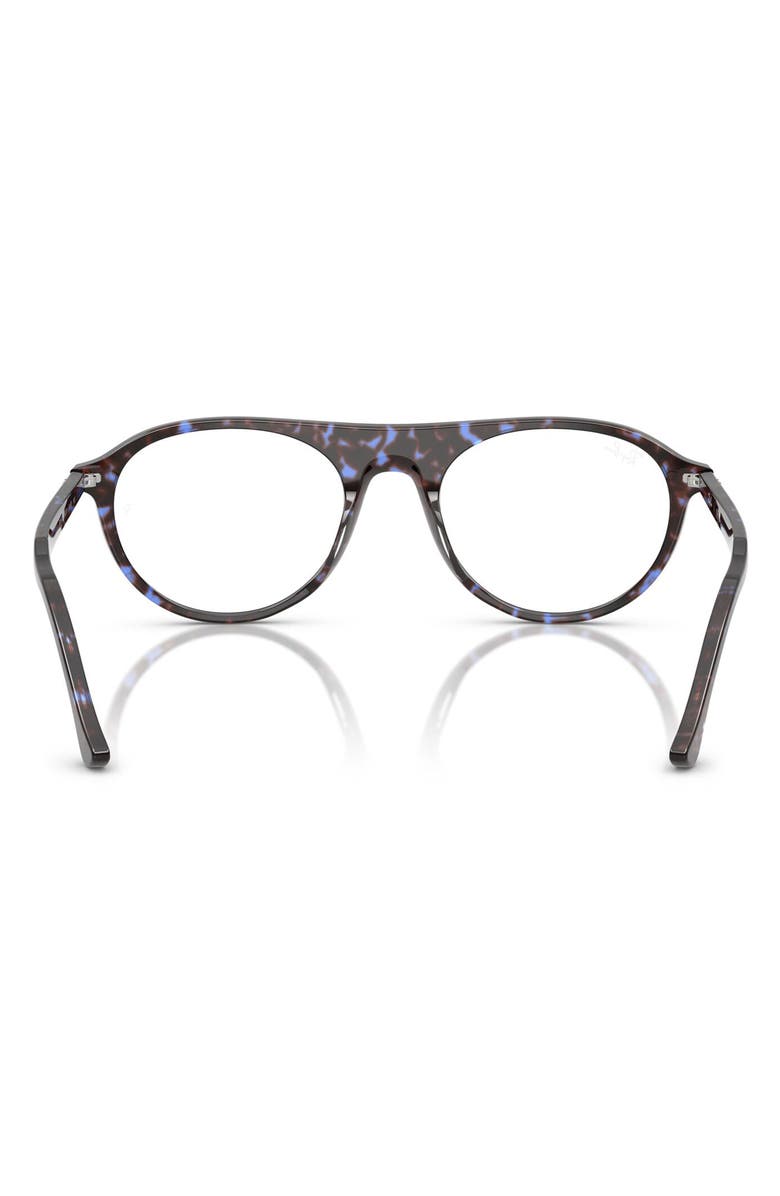 Ray-Ban 53mm Square Optical Glasses, Alternate, color, Blue Havana