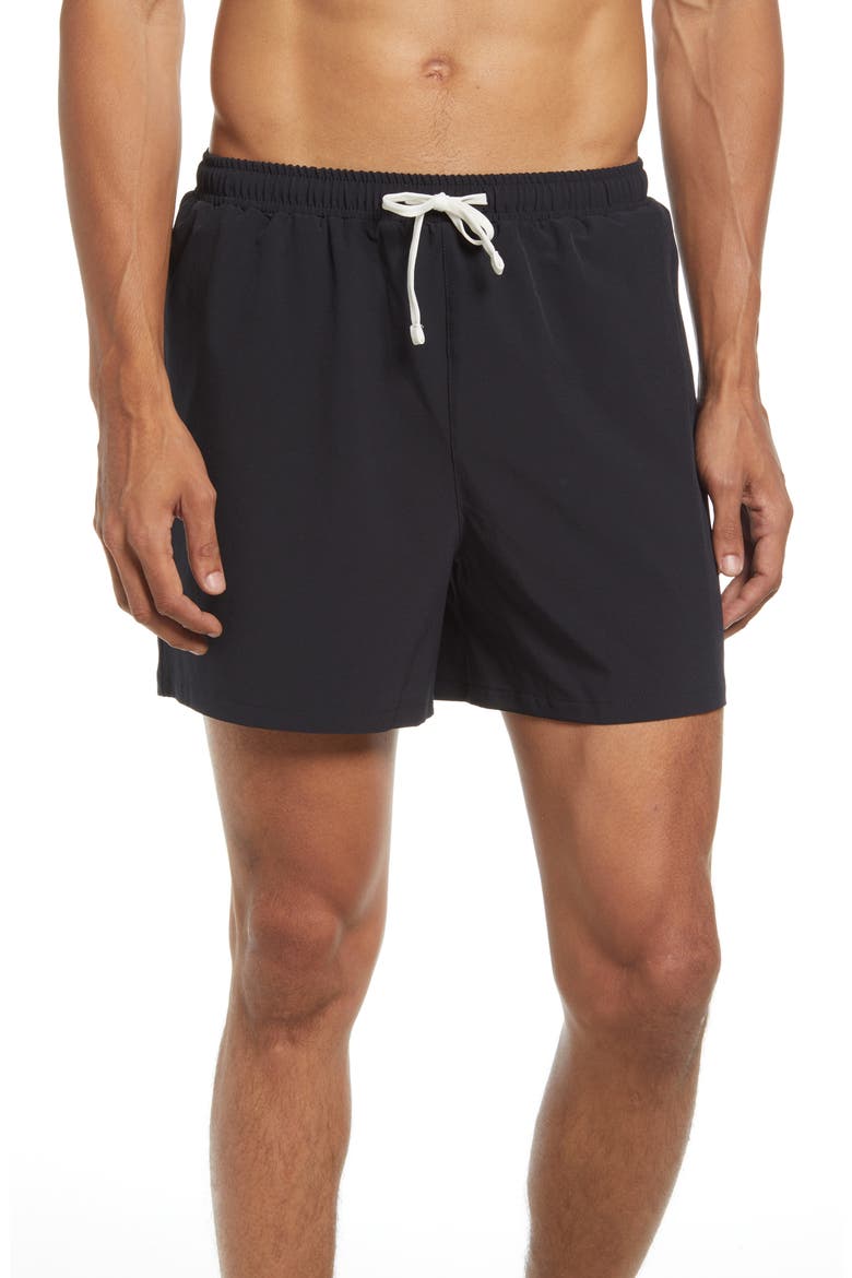 Classic Swim Trunks, Main, color, BLACK