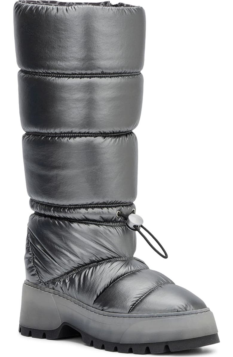 Aquatalia Arlo Metallic Tall Boot, Main, color, Gunmetal