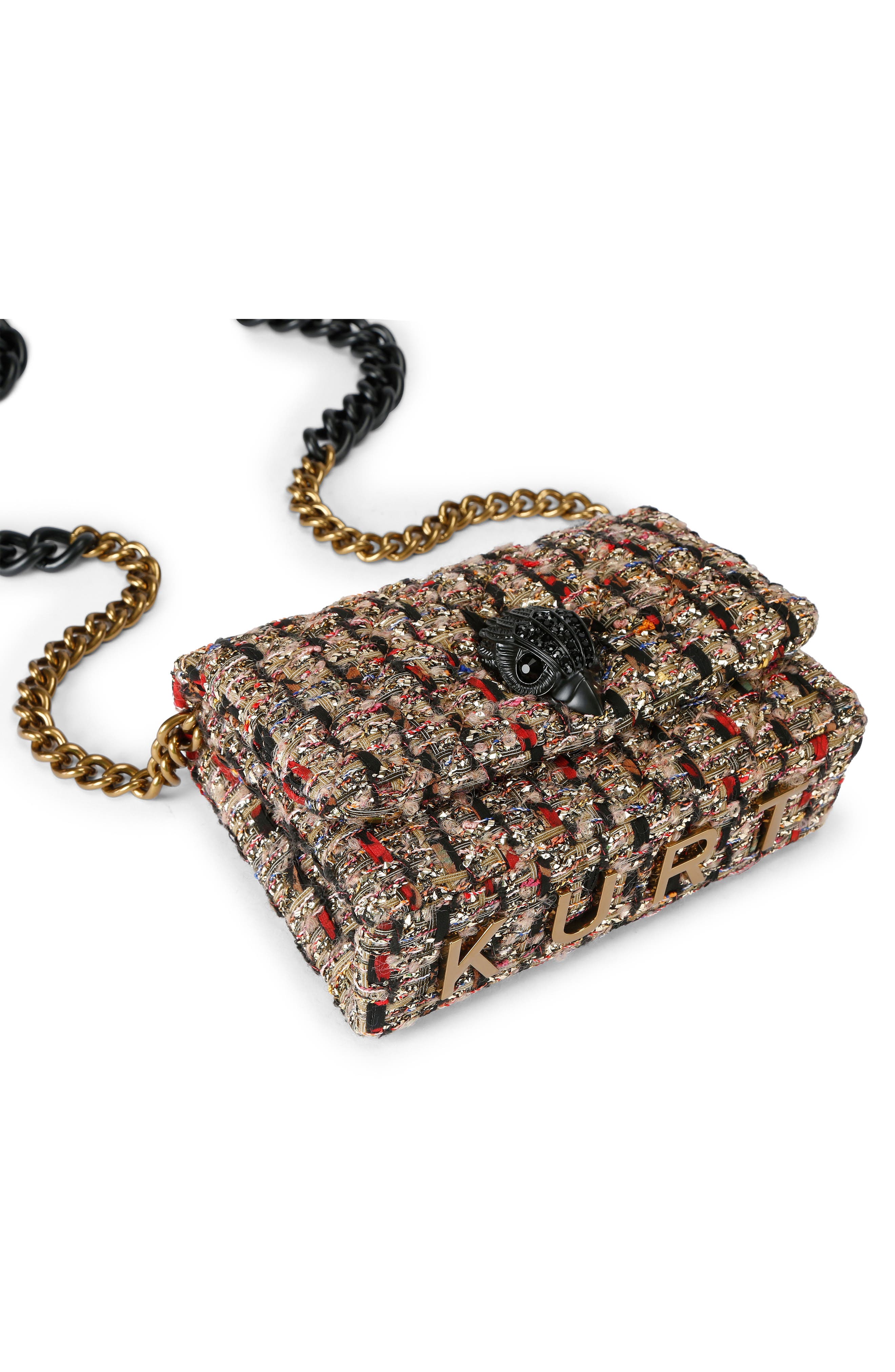 Kurt Geiger London Nano Kensington Boucle Crossbody Bag, Alternate, color, Open Yellow