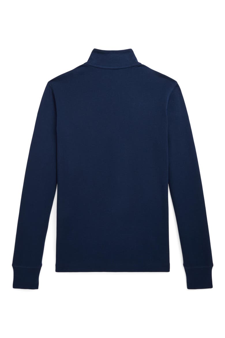 Kids' Embroidered Cotton Interlock Sweatshirt, Alternate, color, REFINED NAVY