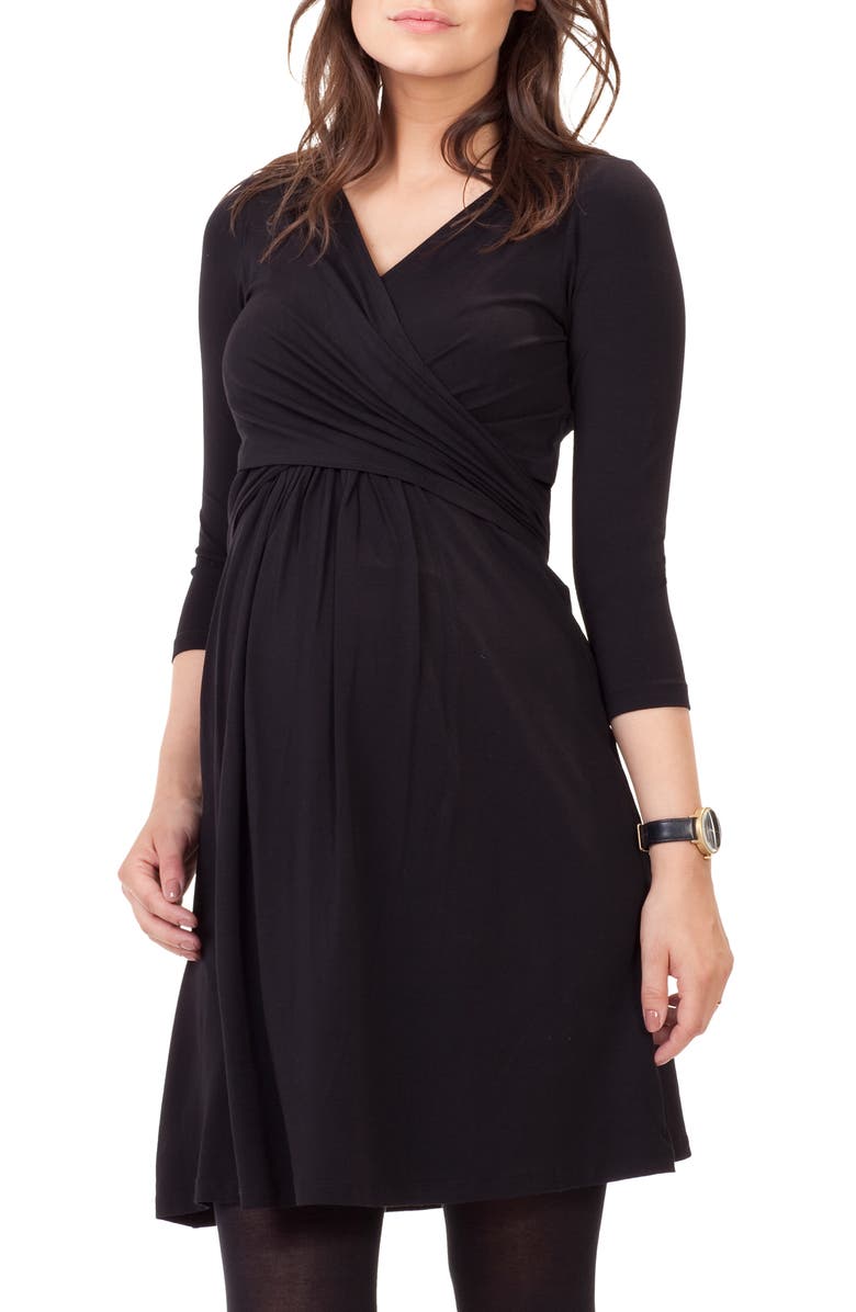 Isabella Oliver 'Avebury' Nursing Wrap Maternity Dress, Alternate, color, 
